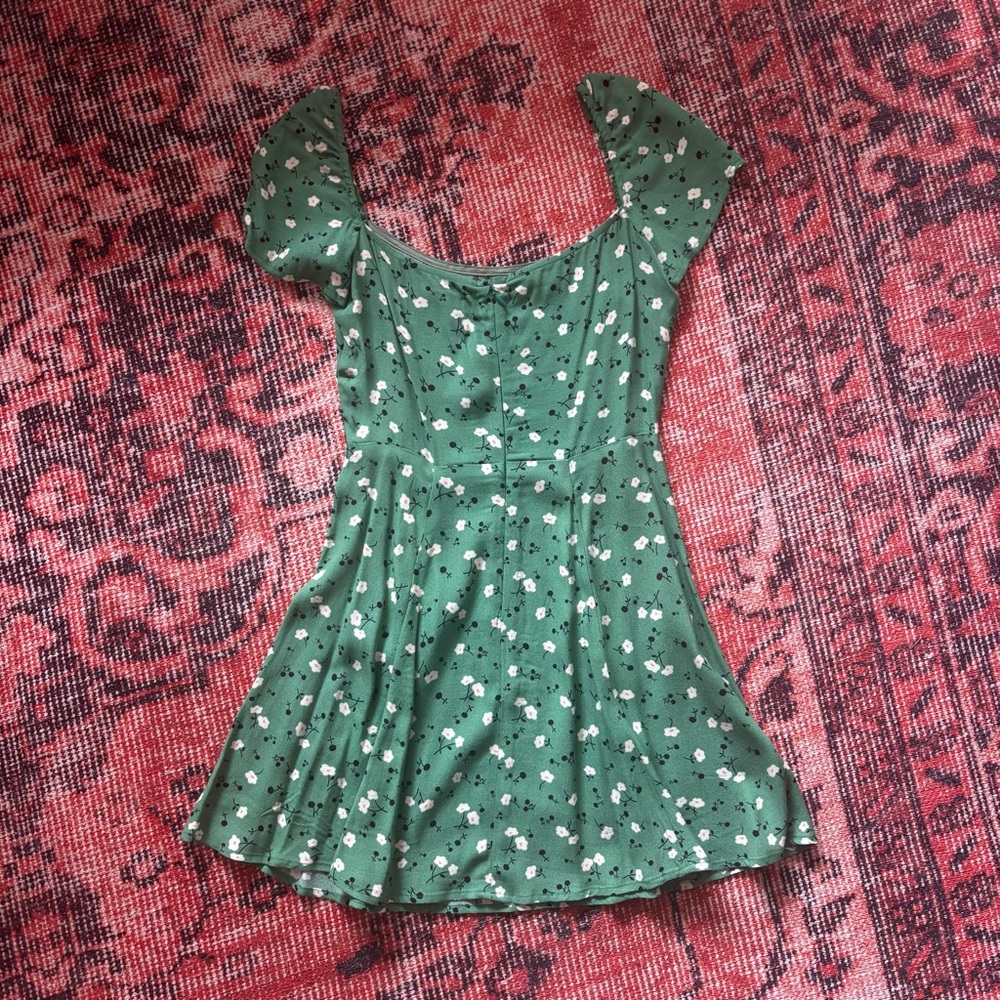 Reformation Telluride Green Floral Dress - Picture 6 of 7
